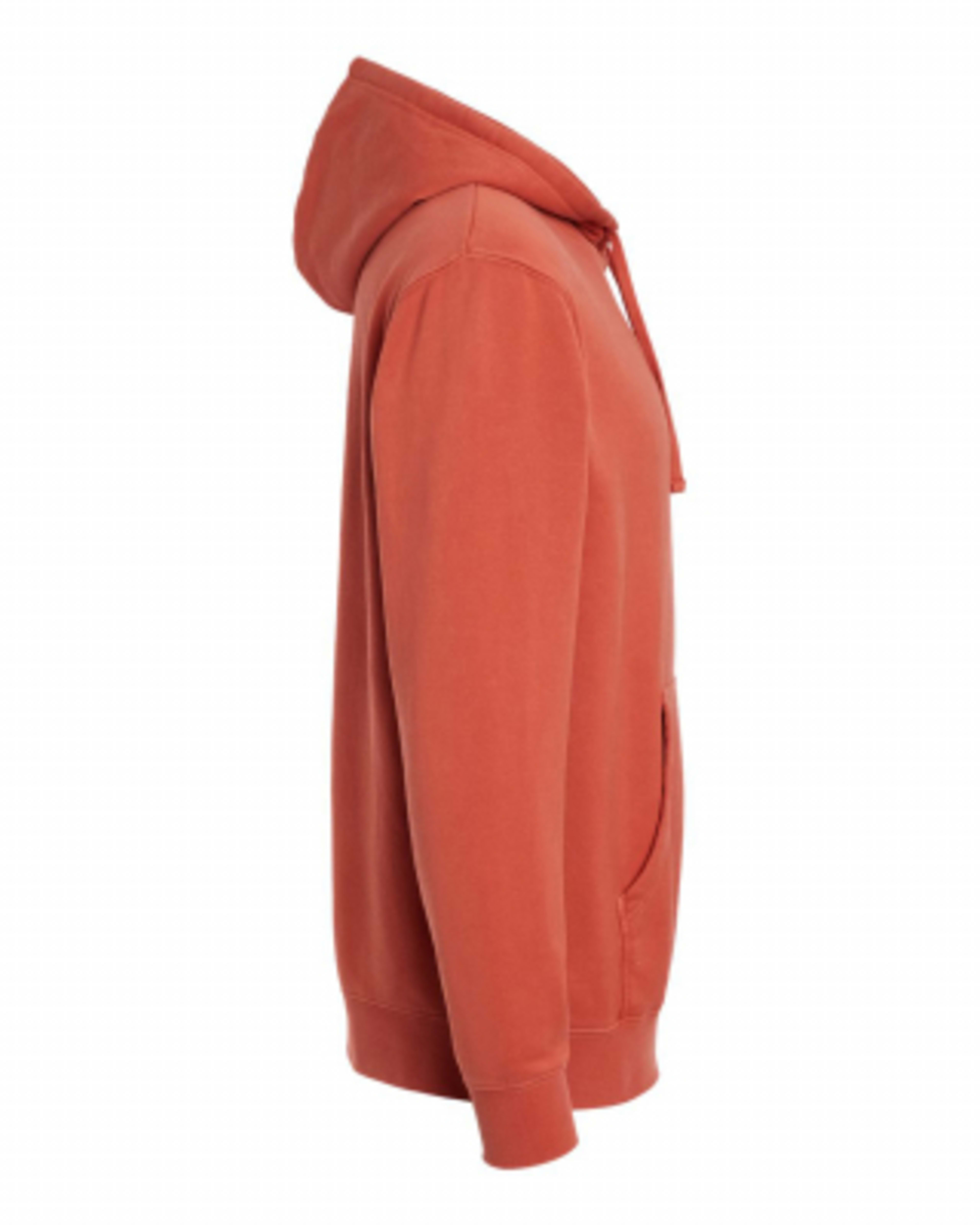 Custom Hoodie Pigment Dyed Cotton Blend with Jersey Lining - Amber - Side - product view 13