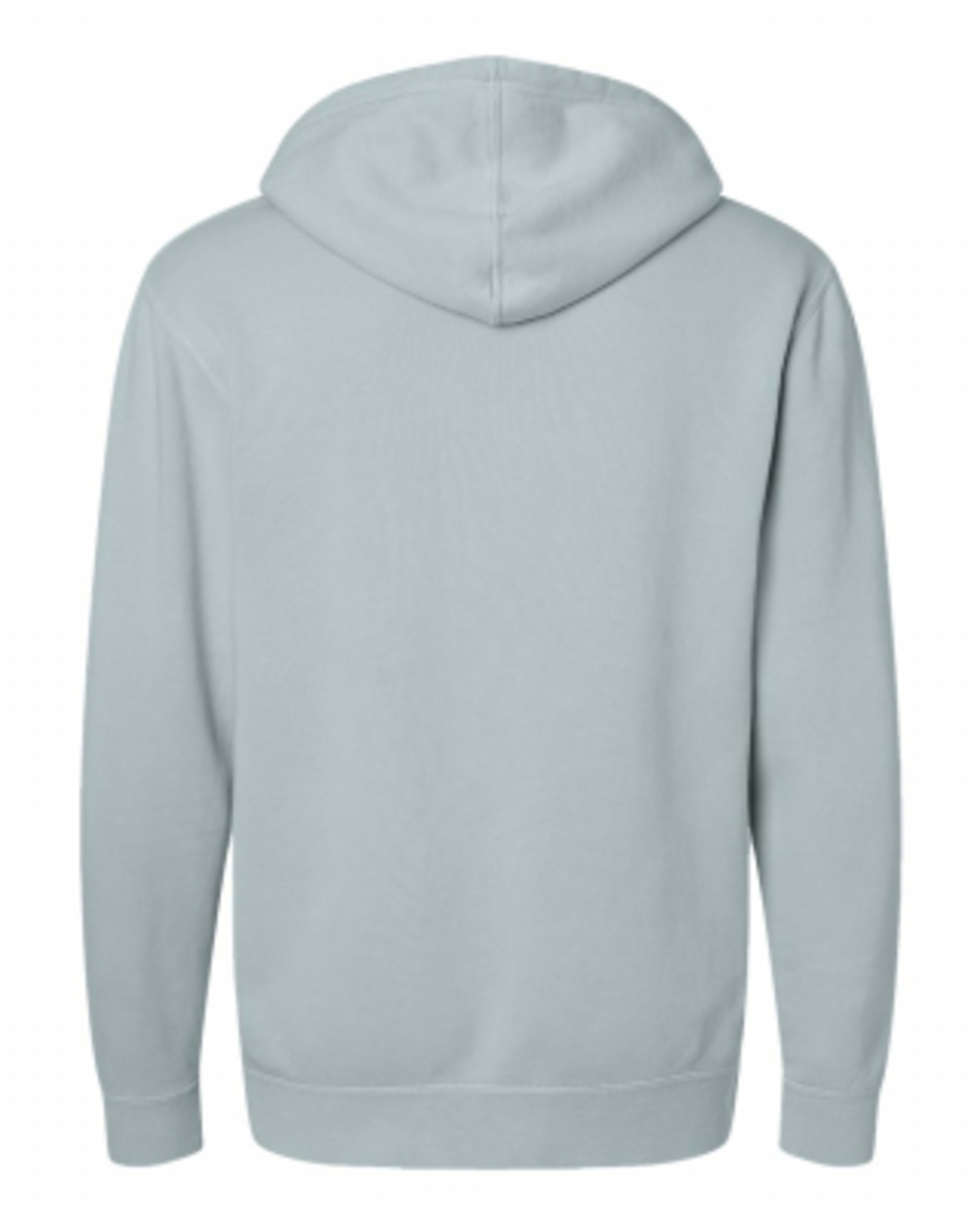 Custom Hoodie Pigment Dyed Cotton Blend with Jersey Lining - Sage - Back - product view 17