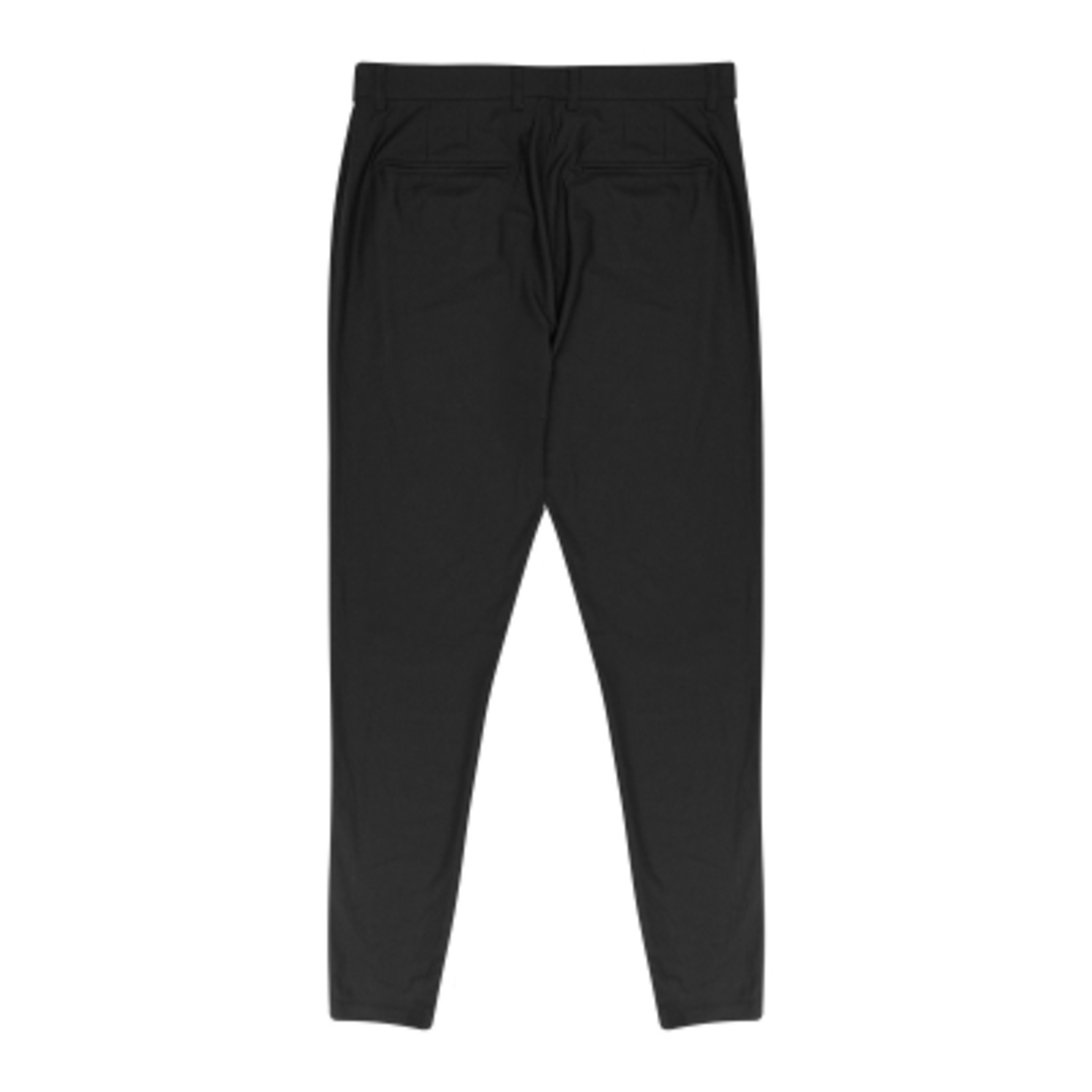 Golf Pants Recycled Stretch Polyester Moisture Wicking - Black - Back - product view 2