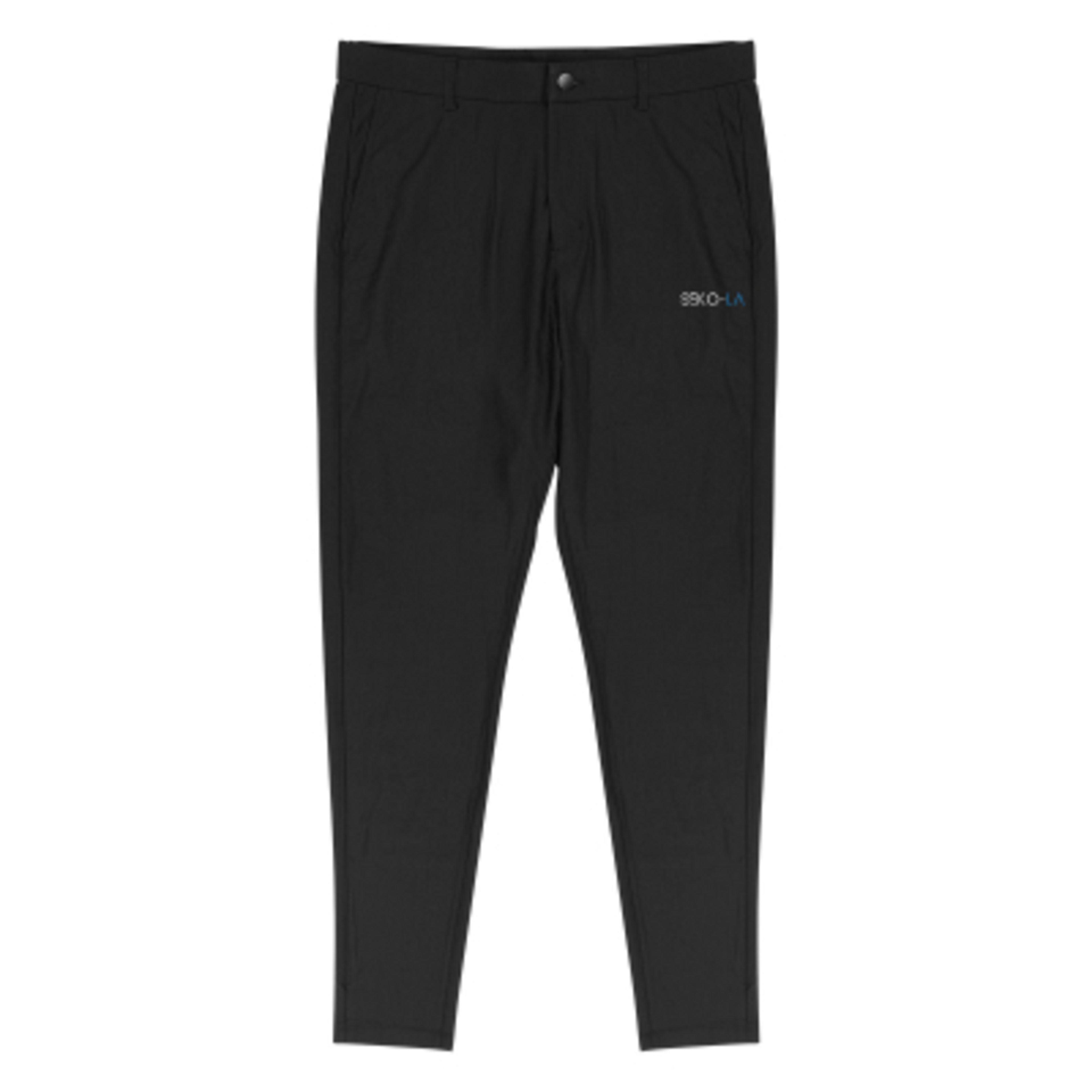 Golf Pants Recycled Stretch Polyester Moisture Wicking - Black - Colorbrite - product view 3