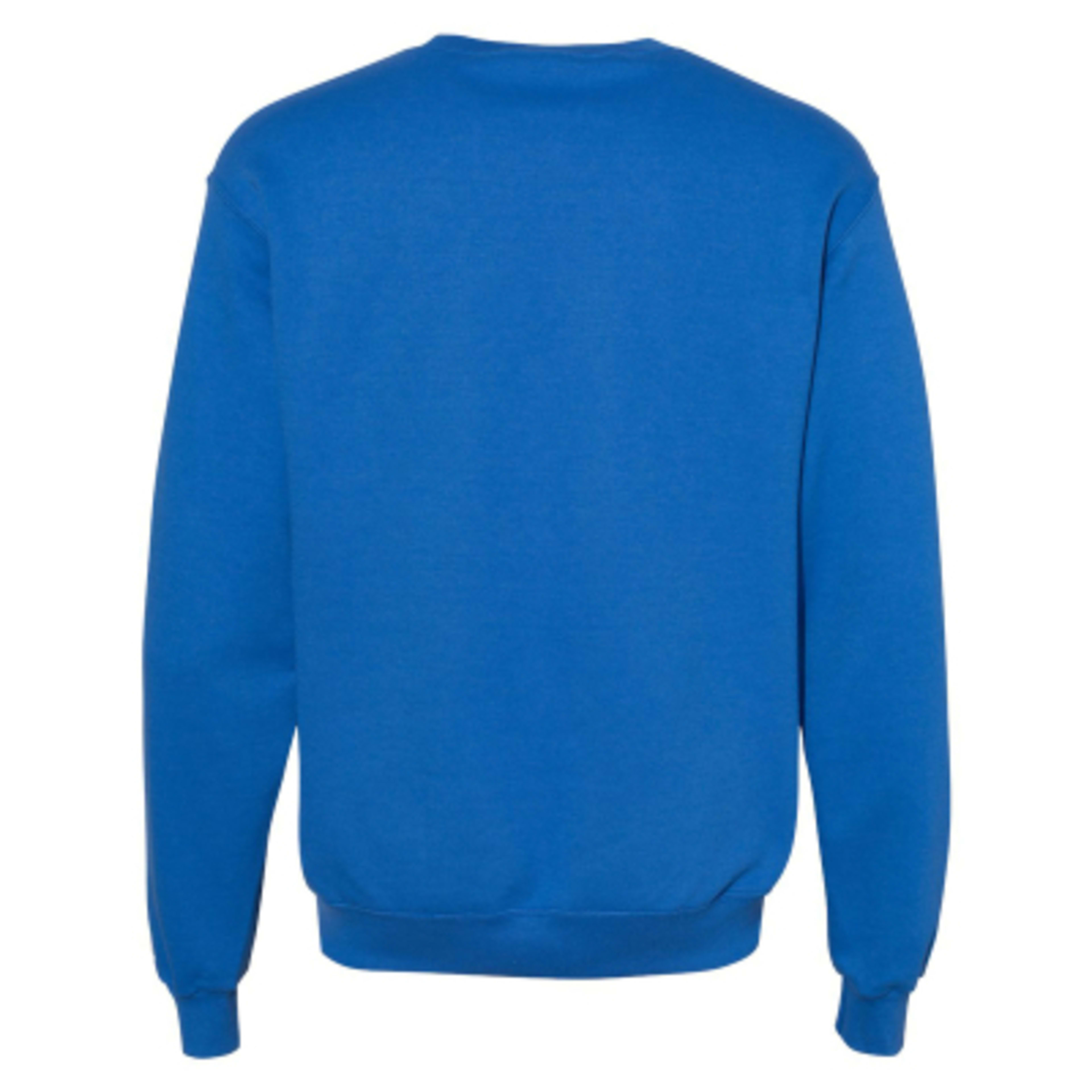 Crewneck Sweatshirt with Eco Recycled Polyester (Unisex) - Royal - back - product view 13