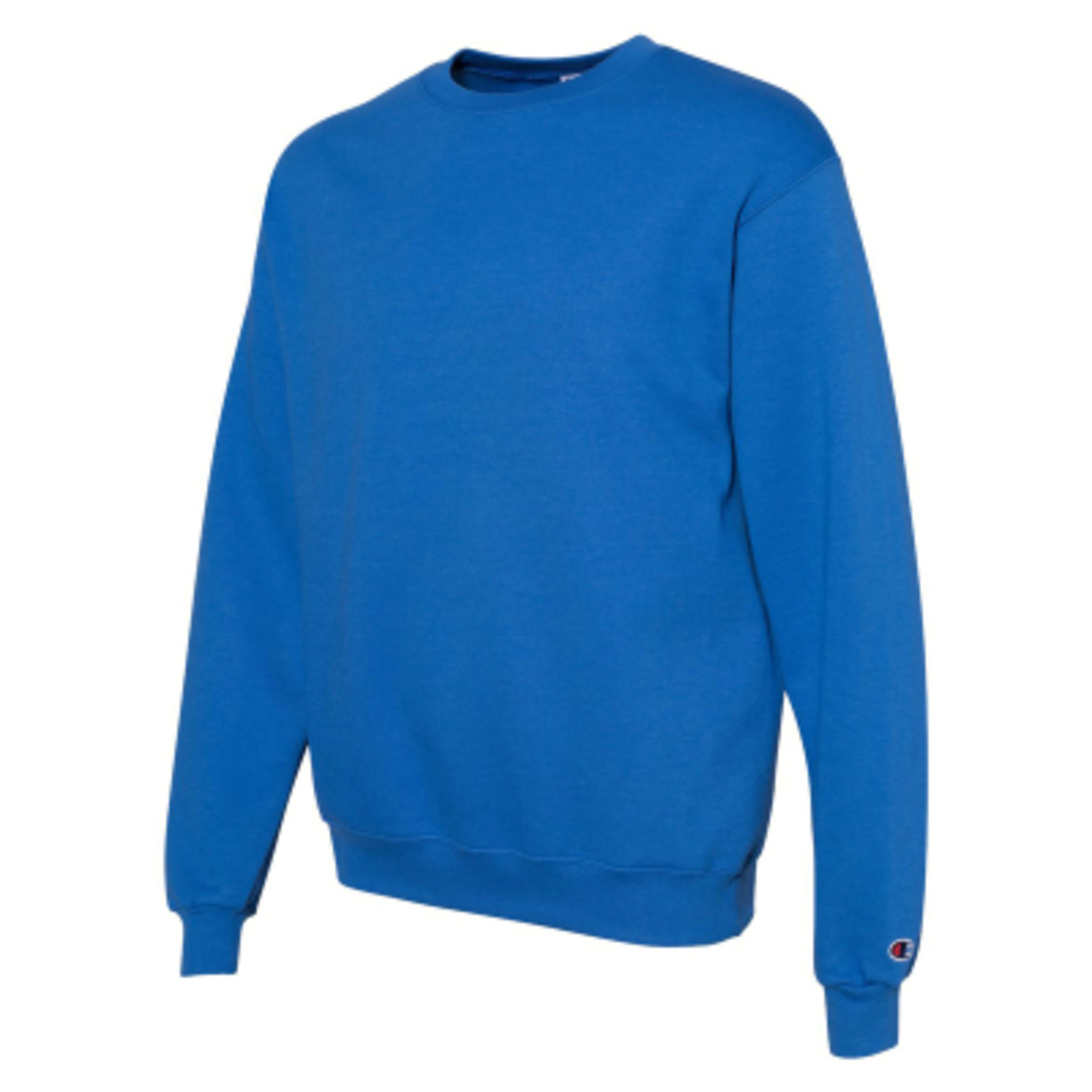 Crewneck Sweatshirt with Eco Recycled Polyester (Unisex) - Royal - side - product view 14