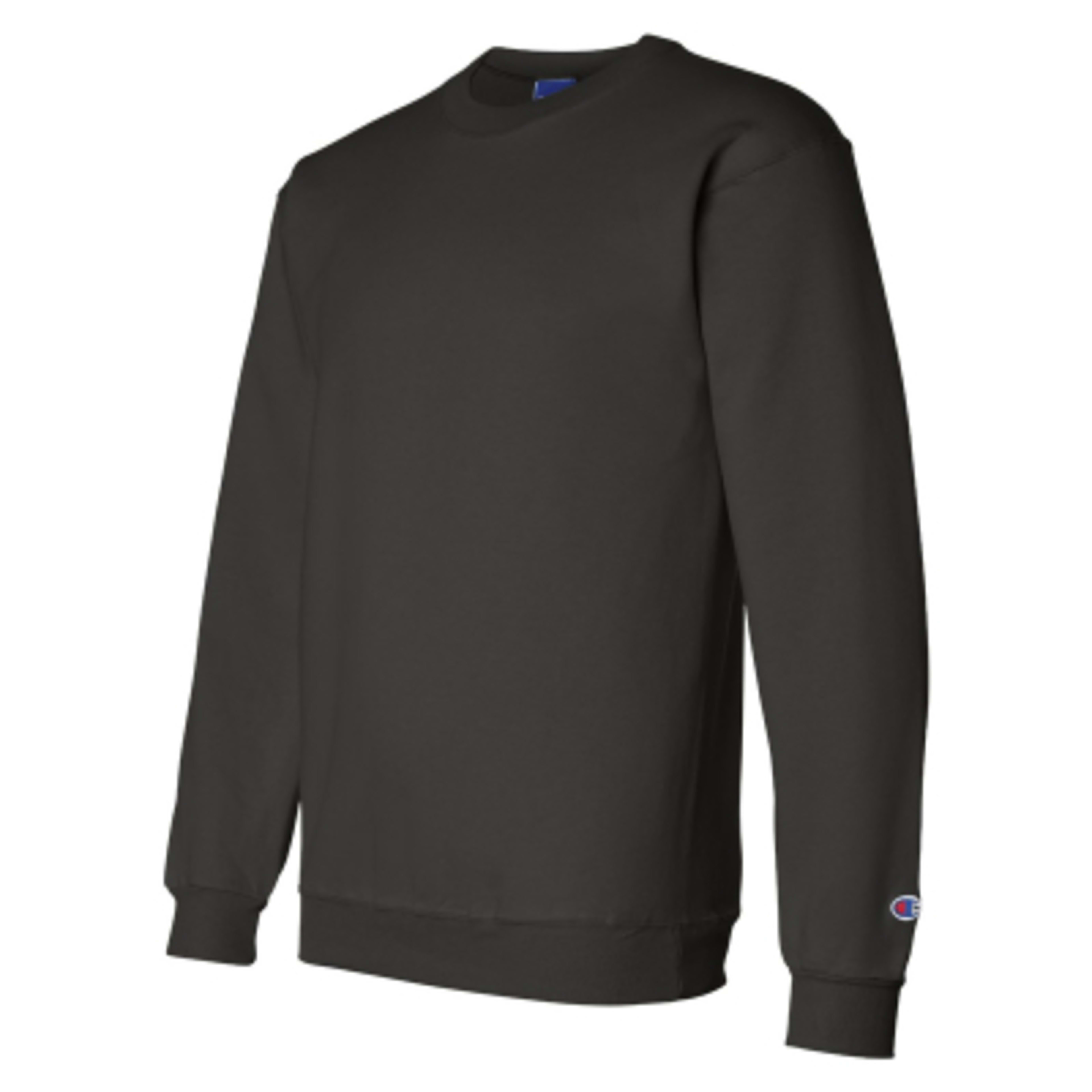Crewneck Sweatshirt with Eco Recycled Polyester (Unisex) - Black - side - product view 18