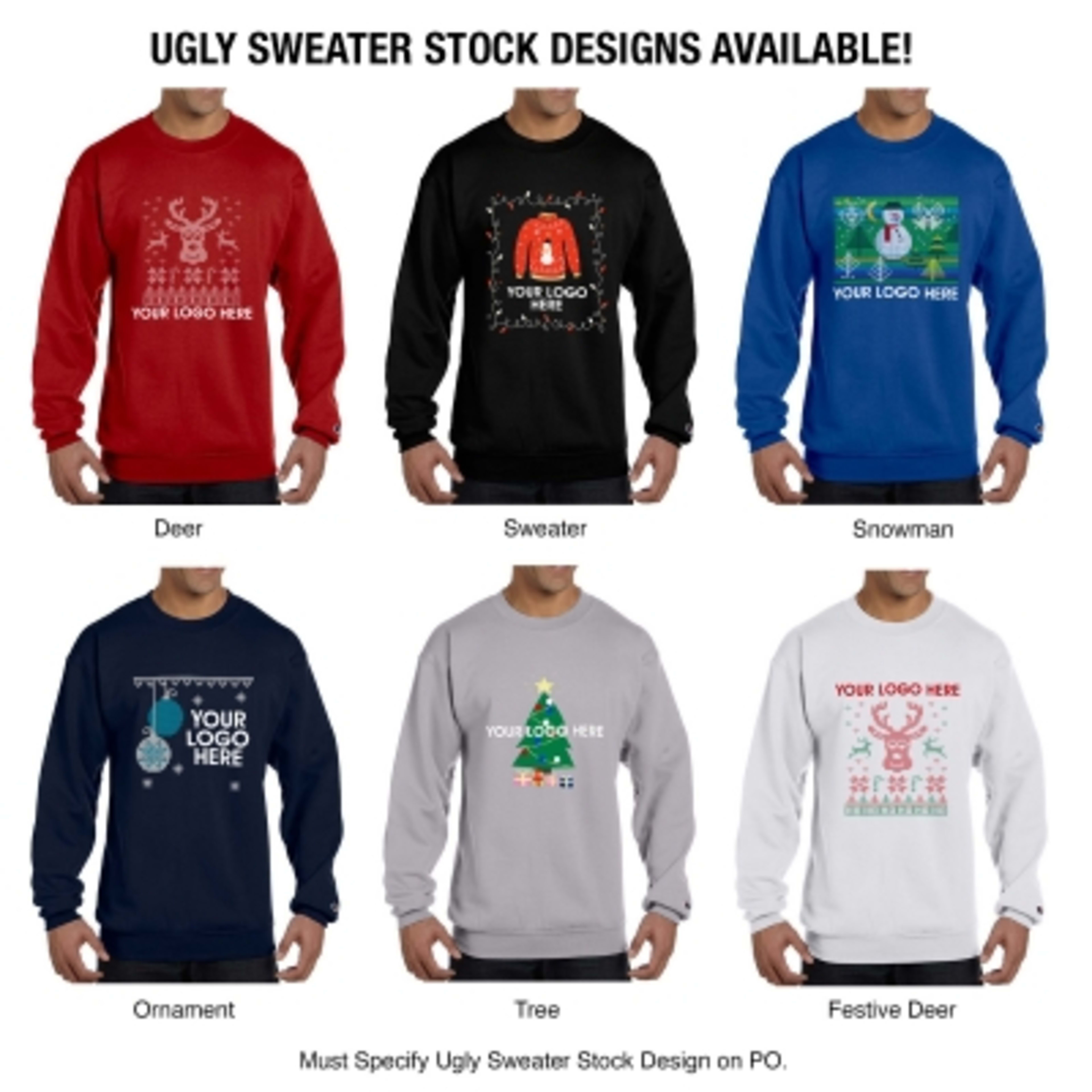 Holiday Ugly Sweater Crewneck Sweatshirt Eco (Unisex) - stock - product view 15