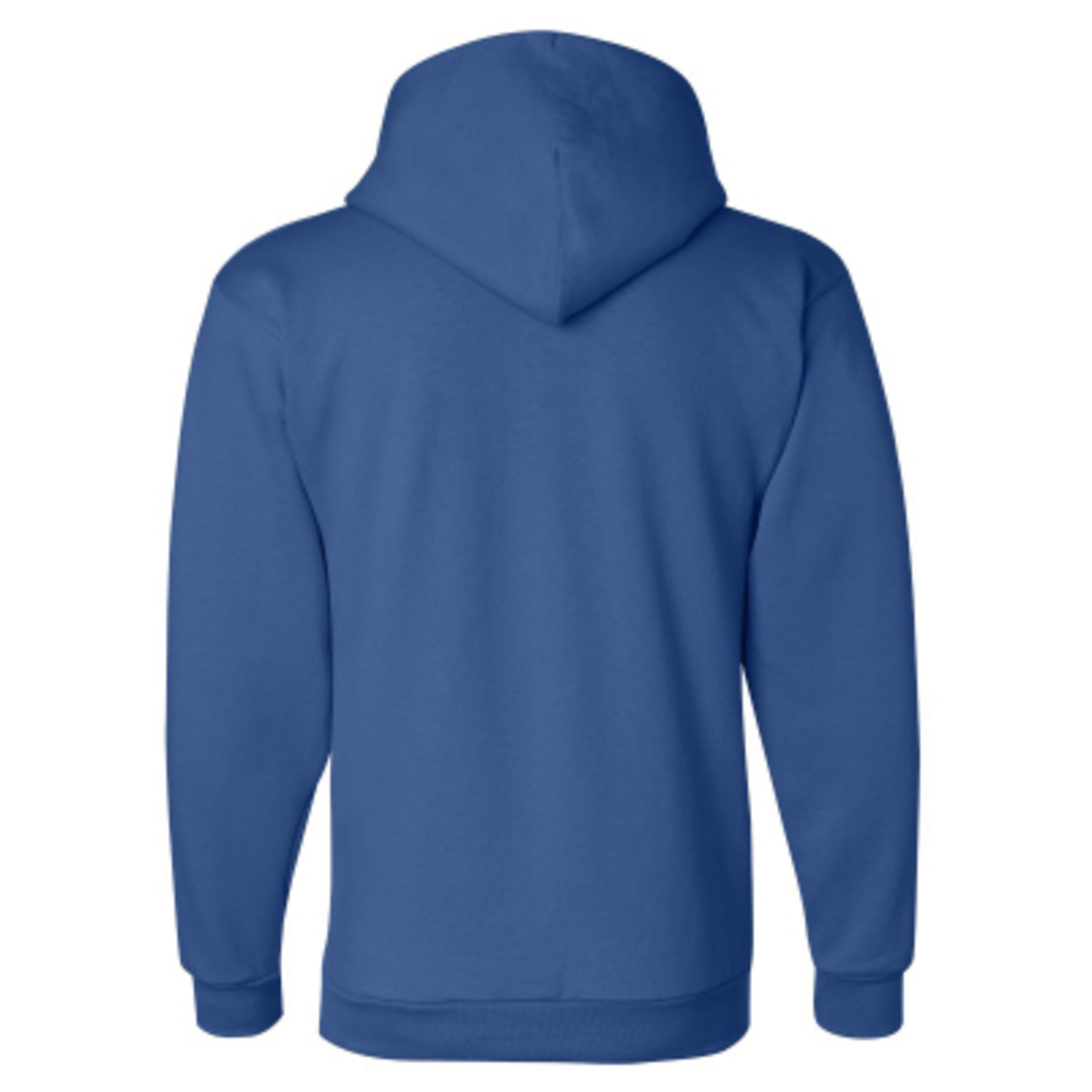 Custom Hoodies Pullover with Front Pouch Pocket (Unisex) - Royalblue - Back - product view 13
