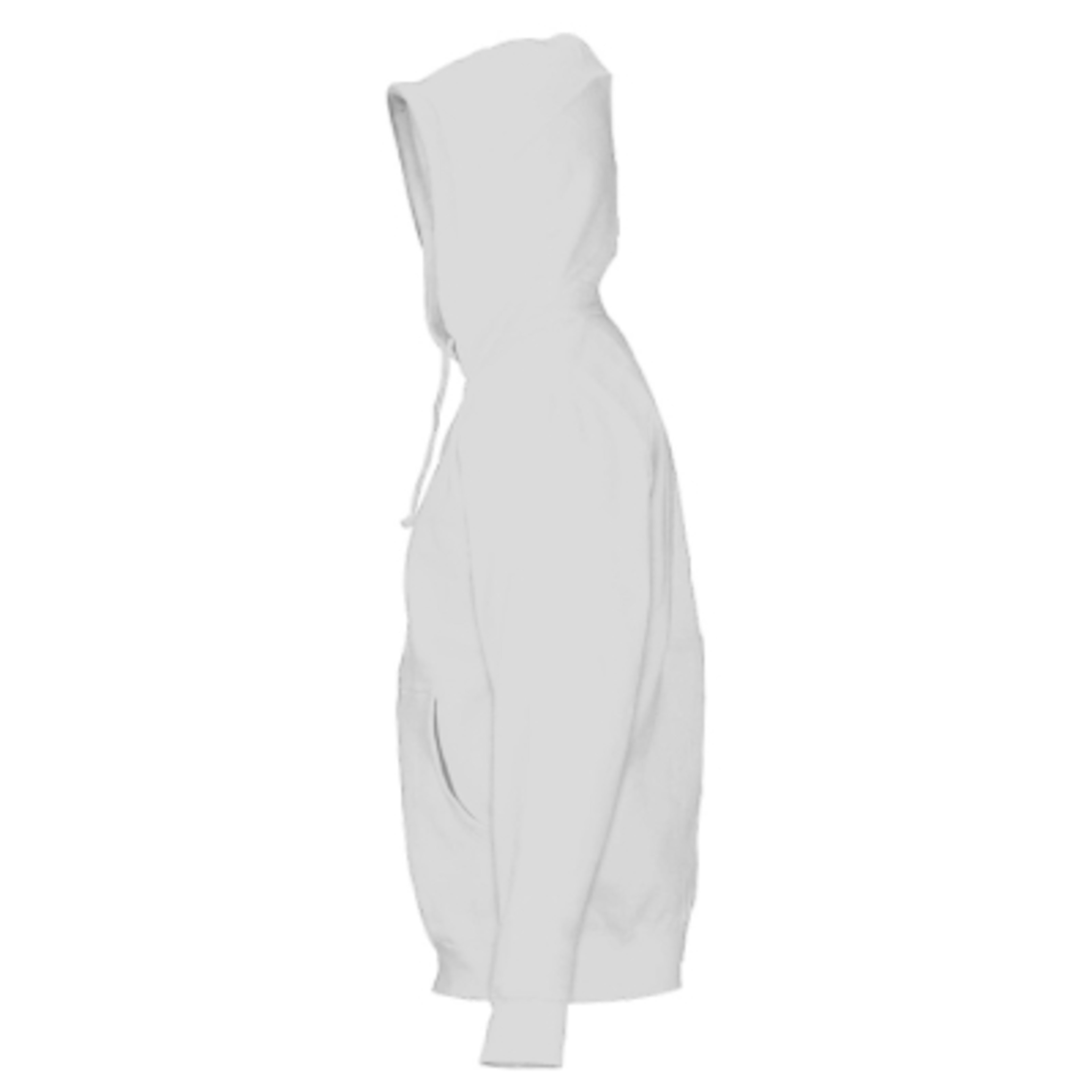 Custom Hoodies Pullover with Front Pouch Pocket (Unisex) - White - left side - product view 19