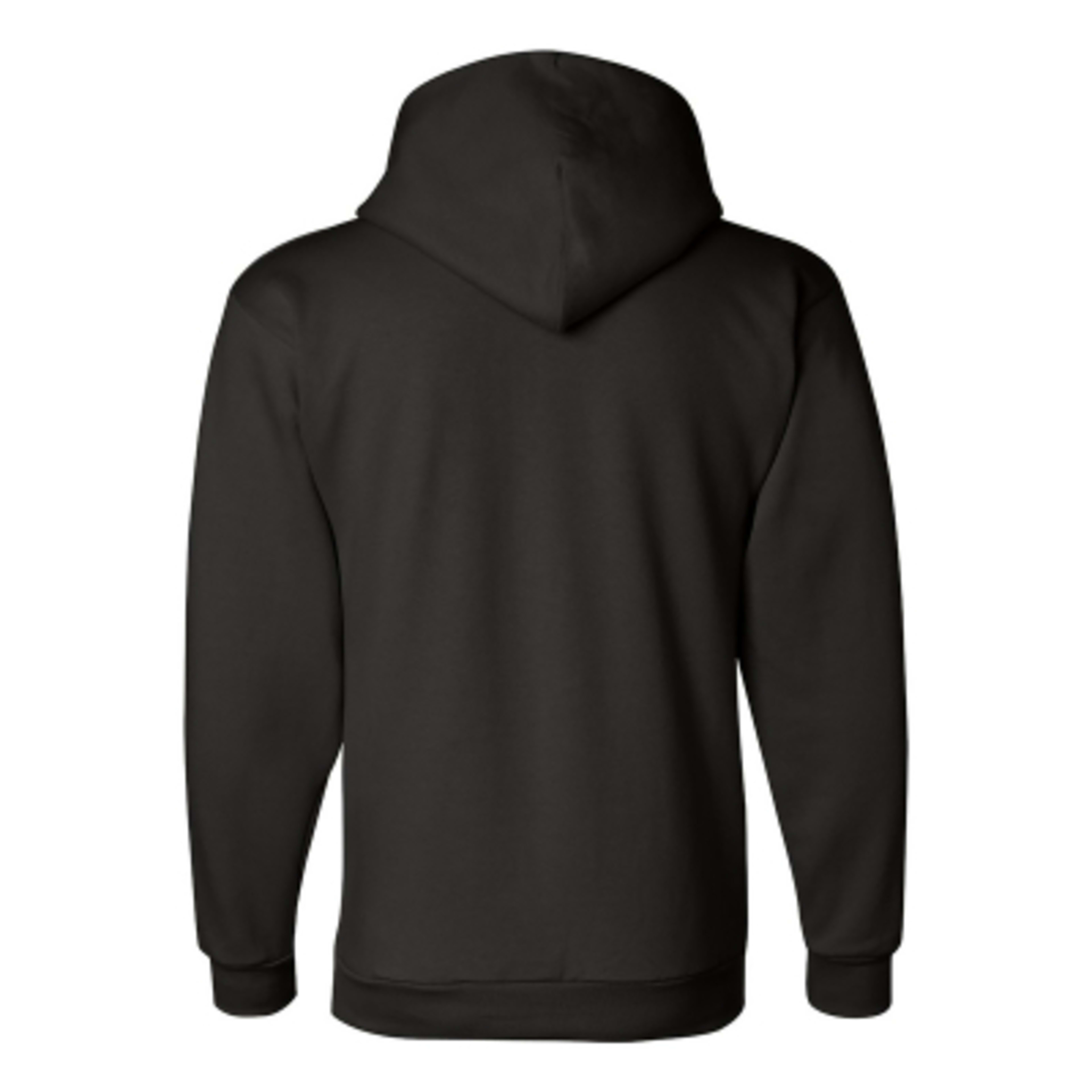 Custom Hoodies Pullover with Front Pouch Pocket (Unisex) - Black - Back - product view 20