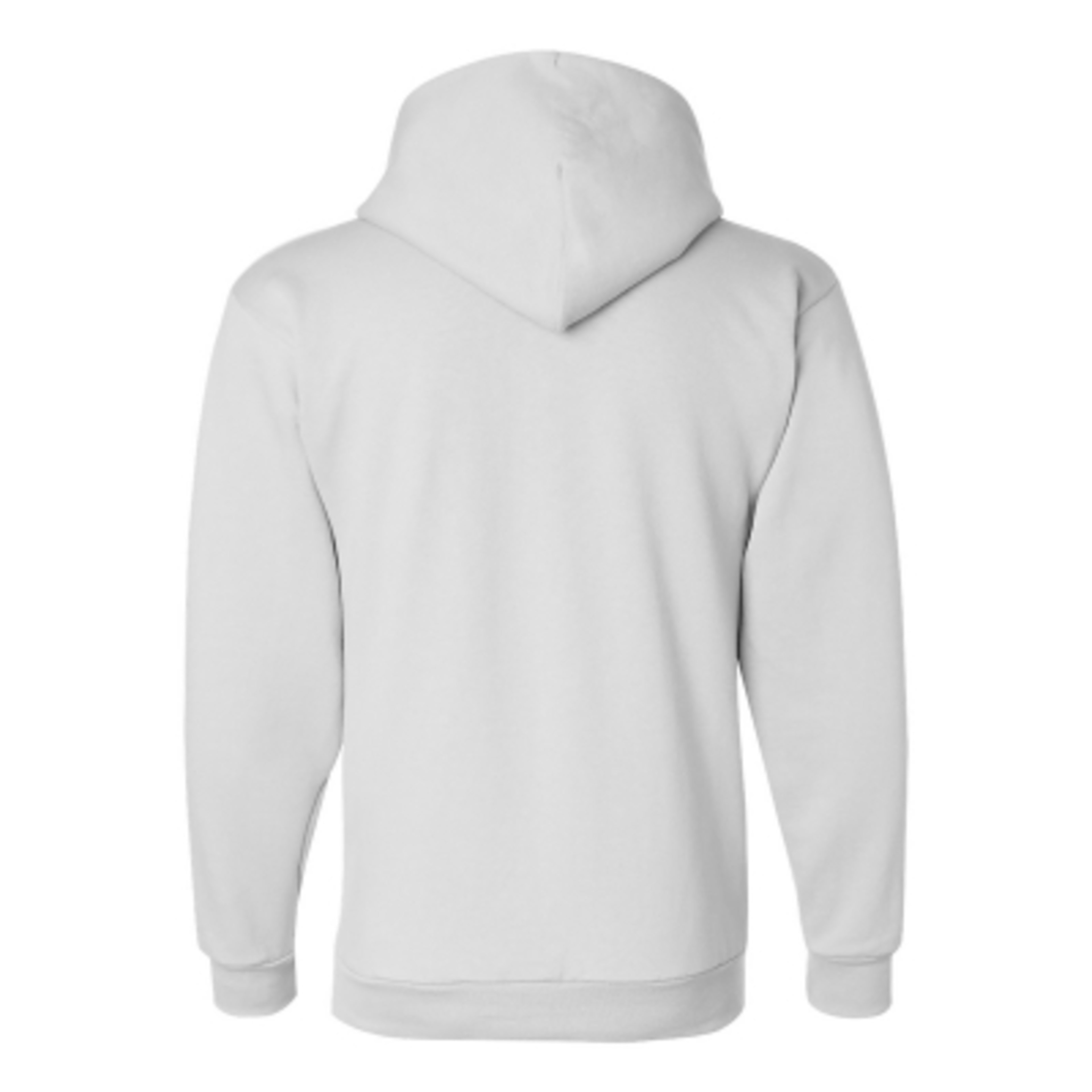 Custom Hoodies Pullover with Front Pouch Pocket (Unisex) - White - Back - product view 21