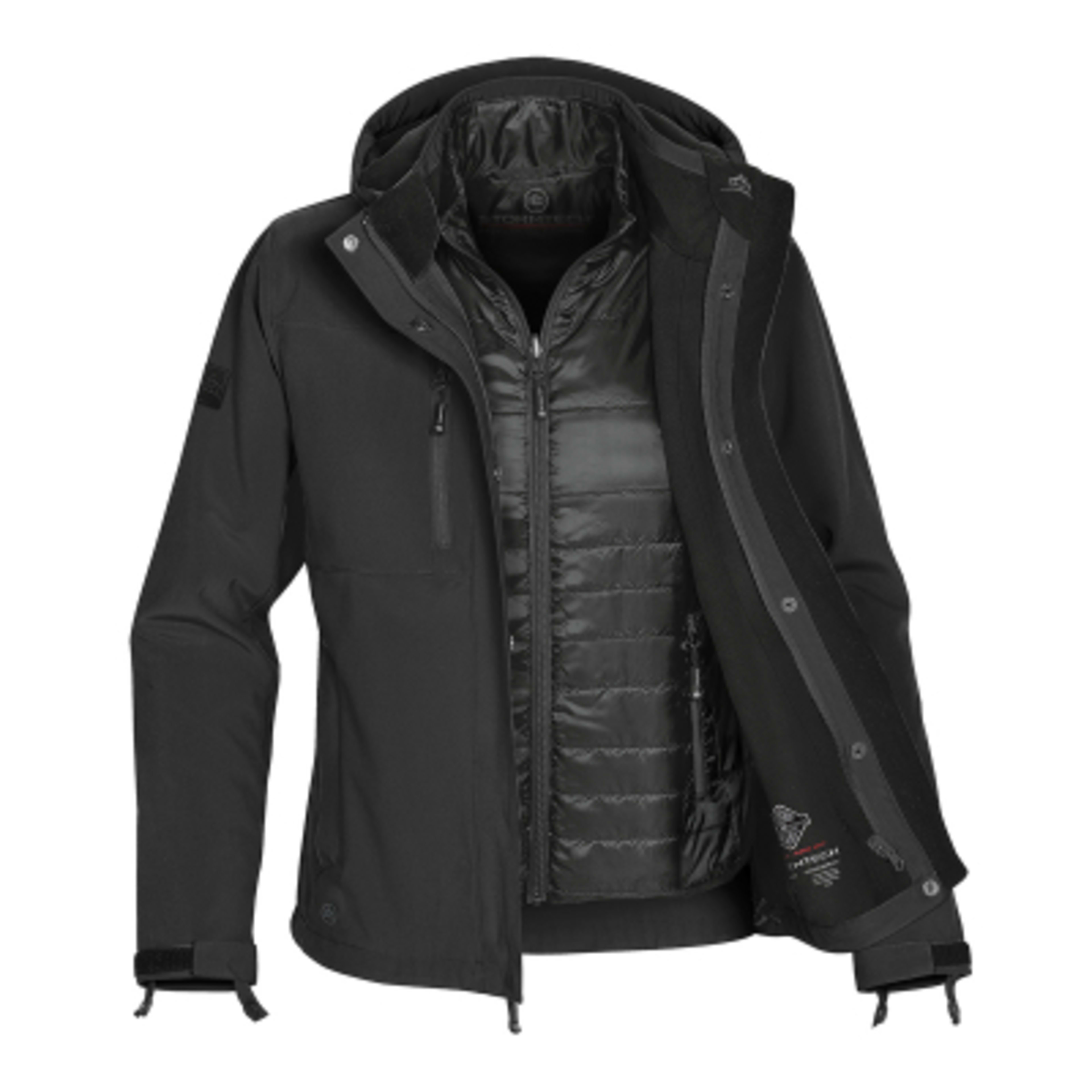 Jacket Women's 3-in-1 Waterproof System (Unisex) - BLA - GRANITE OPEN - product view 4