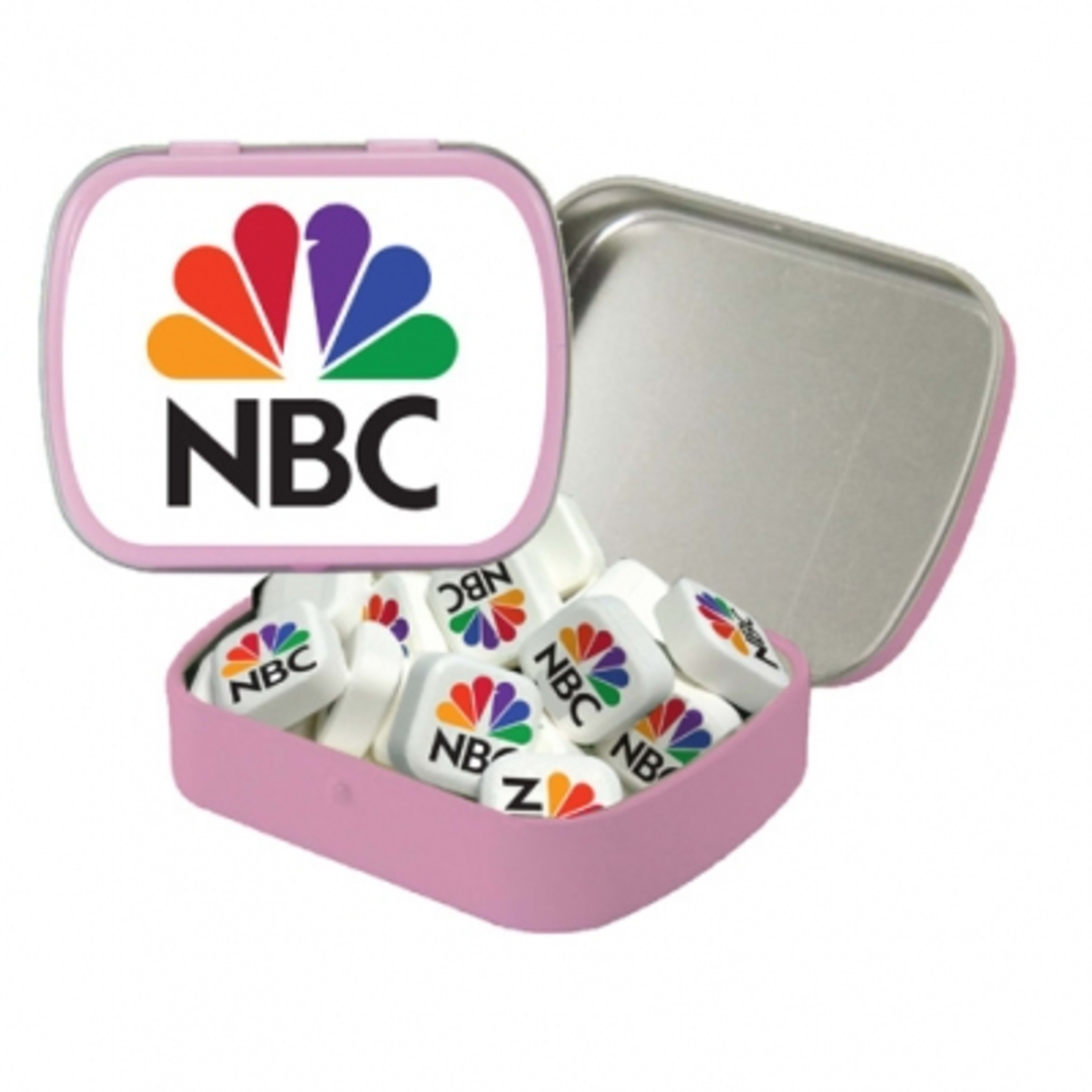 Mint Tin Small Hinged with Printed Mints - 2.375 in - product view 3