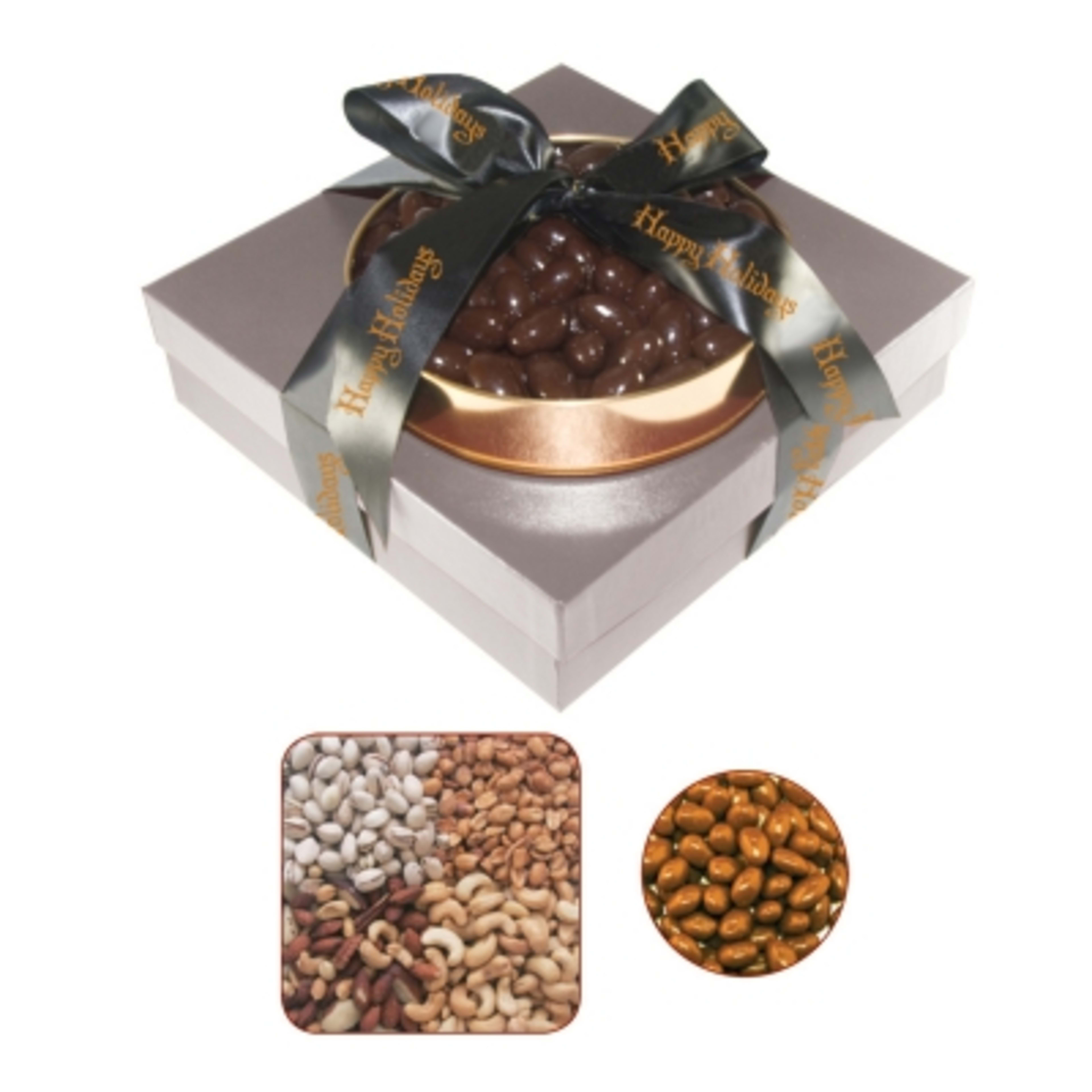 Gift Tower Gourmet Nuts and Chocolate - 8 x 3.5 x 8 in - 2 - product view 6