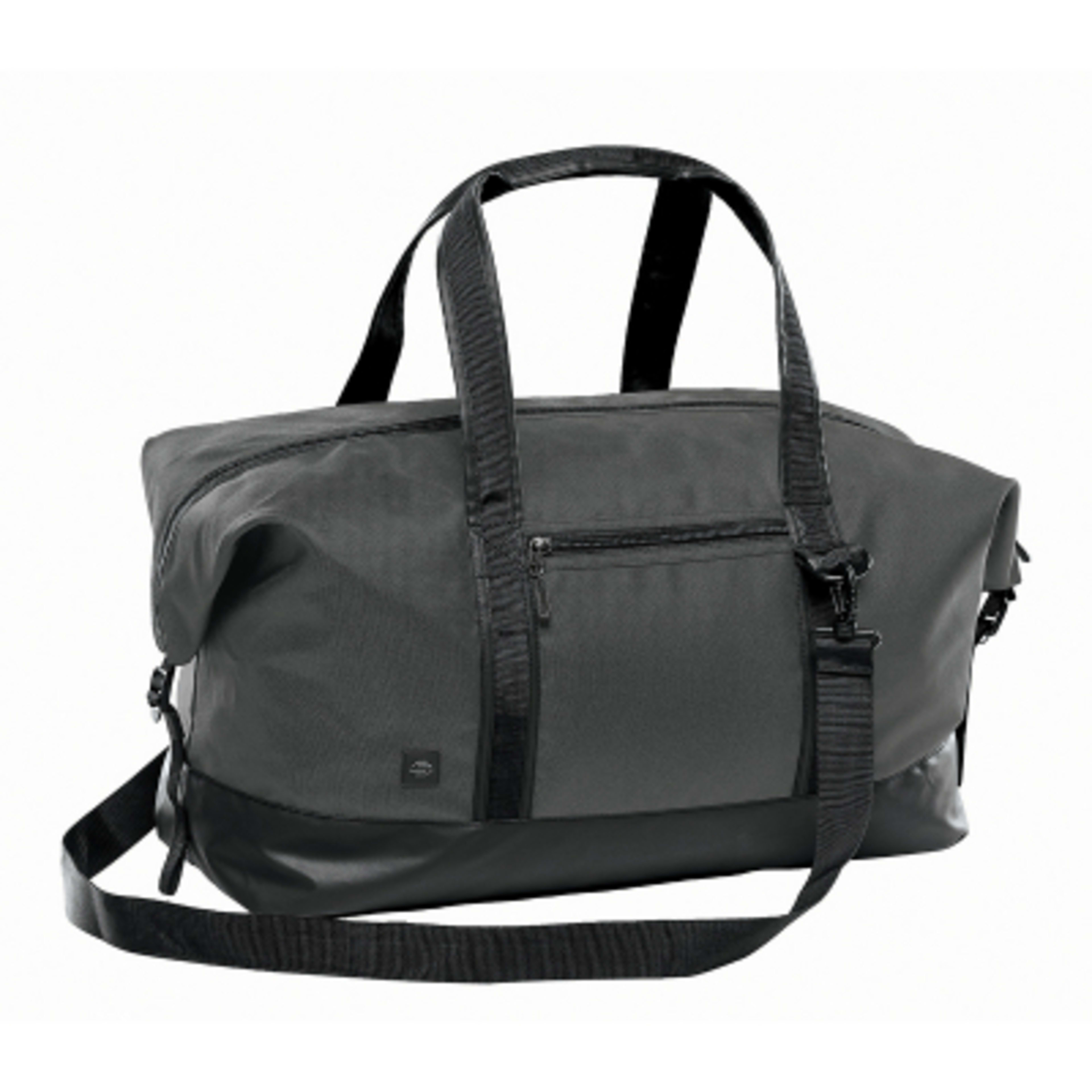 Duffel Bag Waterproof Base with Shoulder Strap - 22 x 11 x 9 in - Dolphin Black - SIDE - product view 3
