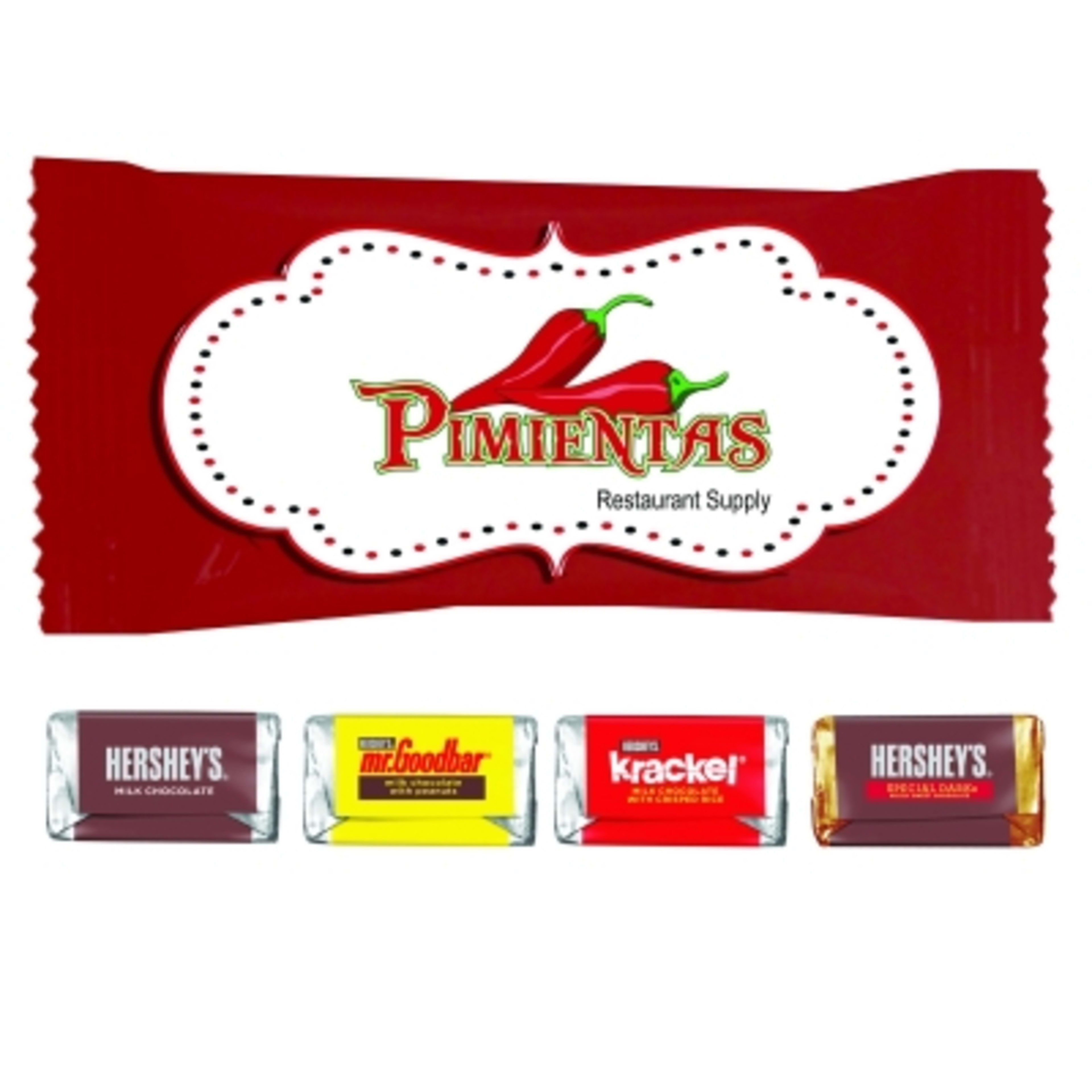 Custom Individual Chocolates Wrapped - 4 x 2.5 in - 2 - product view 4