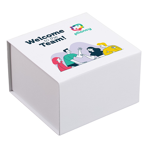 Premium Mini Magnetic Closure Gift Box - promotional product with custom logo