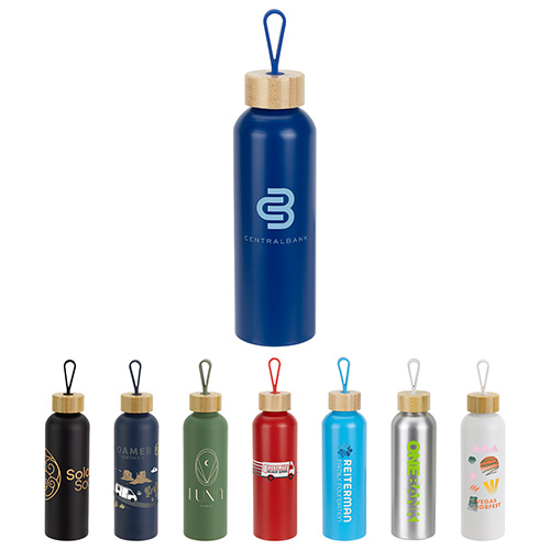 Asbury 24 oz Recycled Aluminum Bottle - promotional product with custom logo