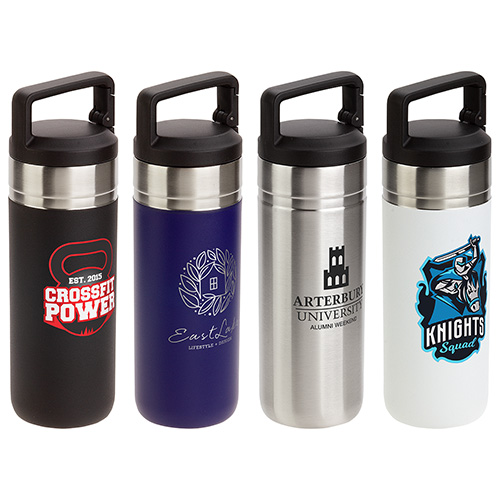 Dante 20 oz Vacuum Insulated Bottle with Carabiner Lid - Custom Promotional Product