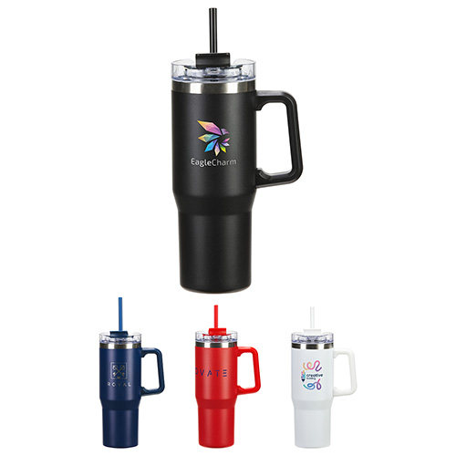 Maestro 30 oz Vacuum Insulated Stainless Steel Mug - promotional product with custom logo