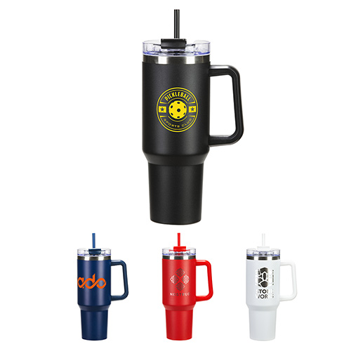 Maverick 40 oz Vacuum Insulated Stainless Steel Mug - promotional product with custom logo