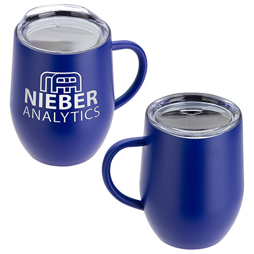 Calibre 12 oz Vacuum Insulated Ceramic Inside-Coated Coffee Mug - promotional product with custom logo