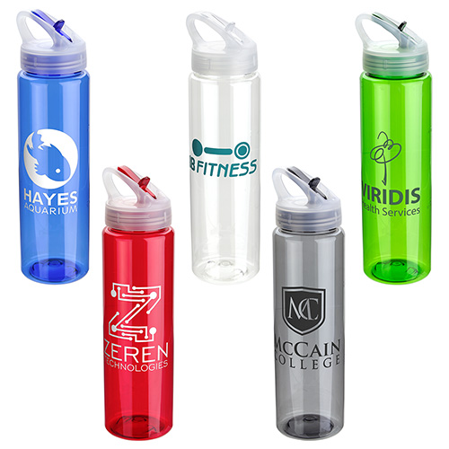 Velo 32 oz PET Bottle with Flip-Up Lid - promotional product with custom logo