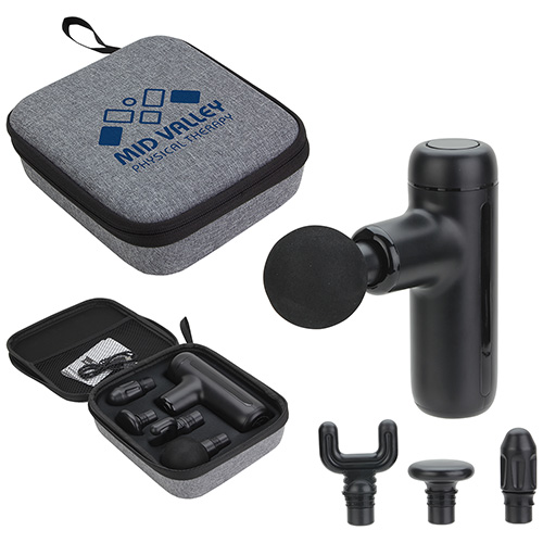 Comfort Logic™ Cadence Deep Tissue Massage Gun - promotional product with custom logo