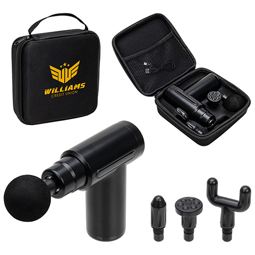 Comfort Logic™ Crimson Massage Gun - promotional product with custom logo