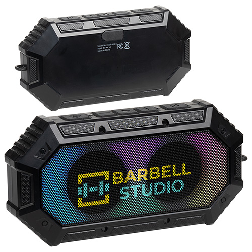 Anthem Light-Up IPX6 Waterproof Wireless Speaker - promotional product with custom logo
