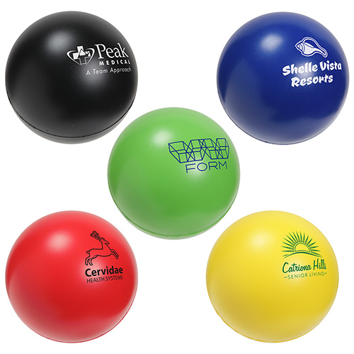 Round Slo-Release Serenity Squishy™ - promotional product with custom logo