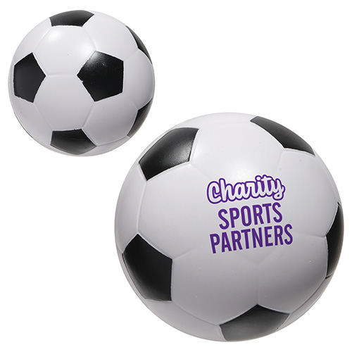 Soccer Ball Slo-Release Serenity Squishy™ - promotional product with custom logo