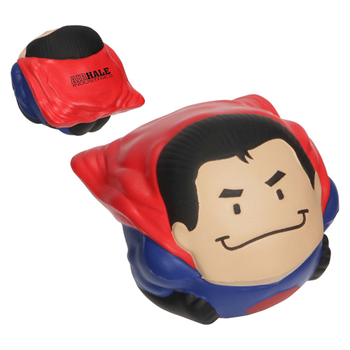 Super Hero Stress Reliever Wobbler - promotional product with custom logo