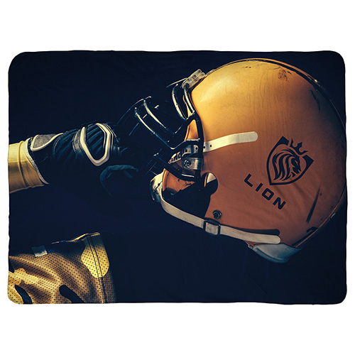 Micro-Mink Sherpa Plush Blanket 60" x 80" 430GSM - Full Color - promotional product with custom logo