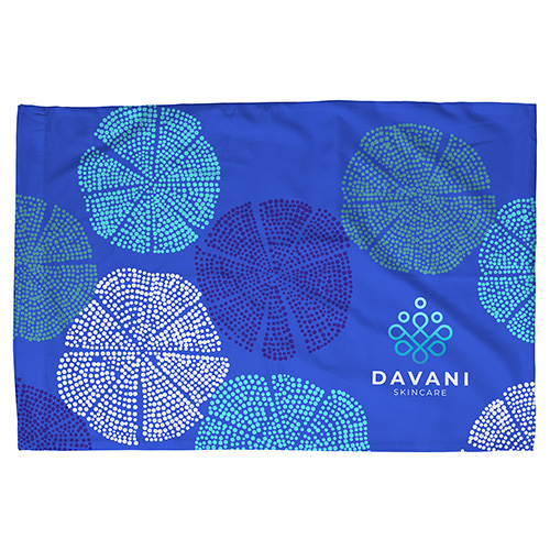 Poly Micro-Peach Pillow Case 20" x 30", 110 GSM - Full Color - promotional product with custom logo