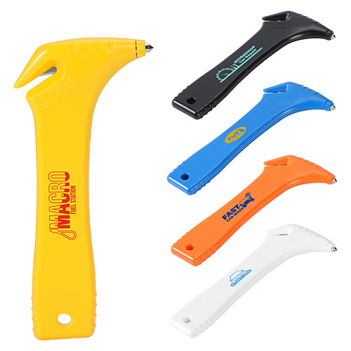 Car Escape Tool with Cutter - promotional product with custom logo