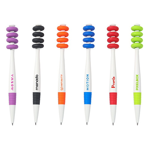 Saturn Spinning Ring Pen - promotional product with custom logo