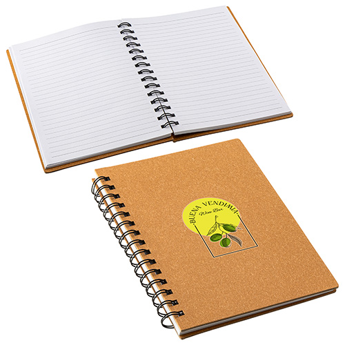 Wildwood Cardboard Spiral Notebook - promotional product with custom logo