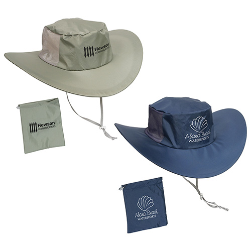 Fold 'N Go Outdoor Hat - promotional product with custom logo