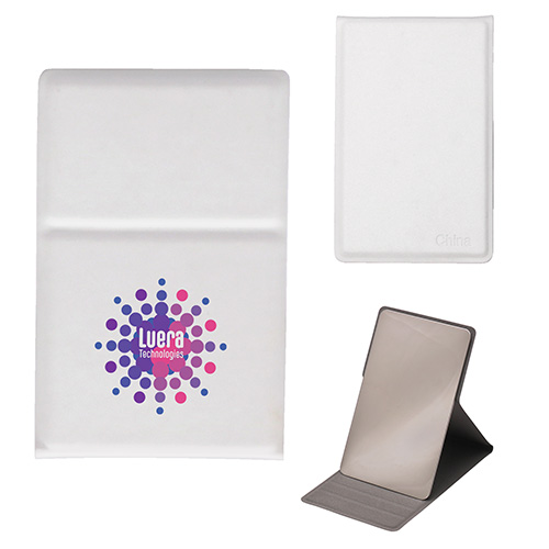 Reflections Stainless Steel Mirror with 3-Angle Stand - promotional product with custom logo