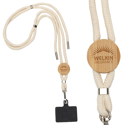 Traveler Adjustable Phone Carrier & Lanyard - promotional product with custom logo