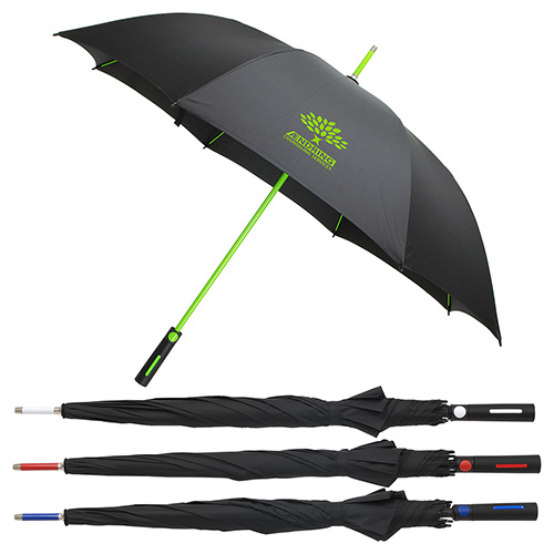 Parkside Auto-Open Umbrella with Contrasting Color Frame - promotional product with custom logo