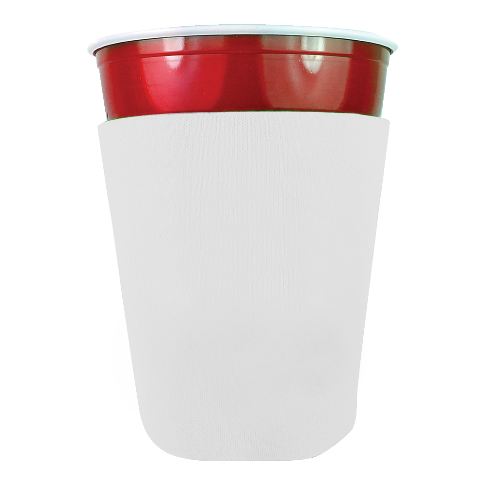 Party Cup Cooler High Density Scuba Foam Blank - Promotional Stadium & Party Cups Before Logo - blank view 3