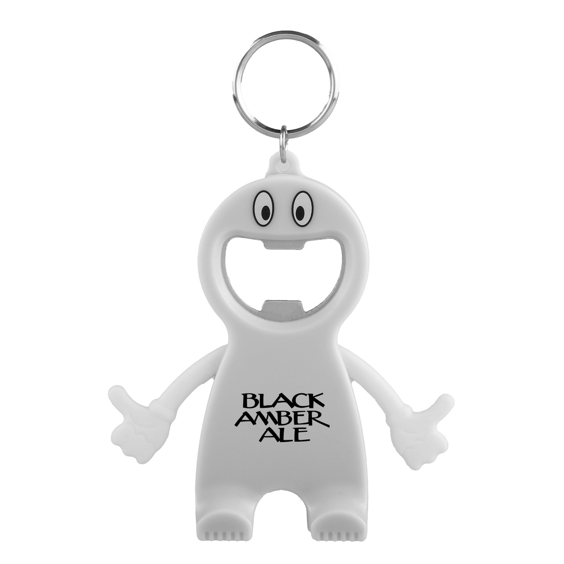 Bottle Opener Keychain Character Design ABS - 3.25 in - View 5 - Custom Printed Bottle Opener Keychains - product view 6