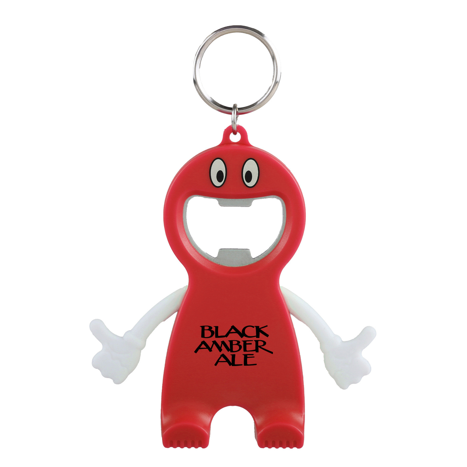 Bottle Opener Keychain Character Design ABS - 3.25 in - View 7 - Customizable Bottle Opener Keychains - product view 8