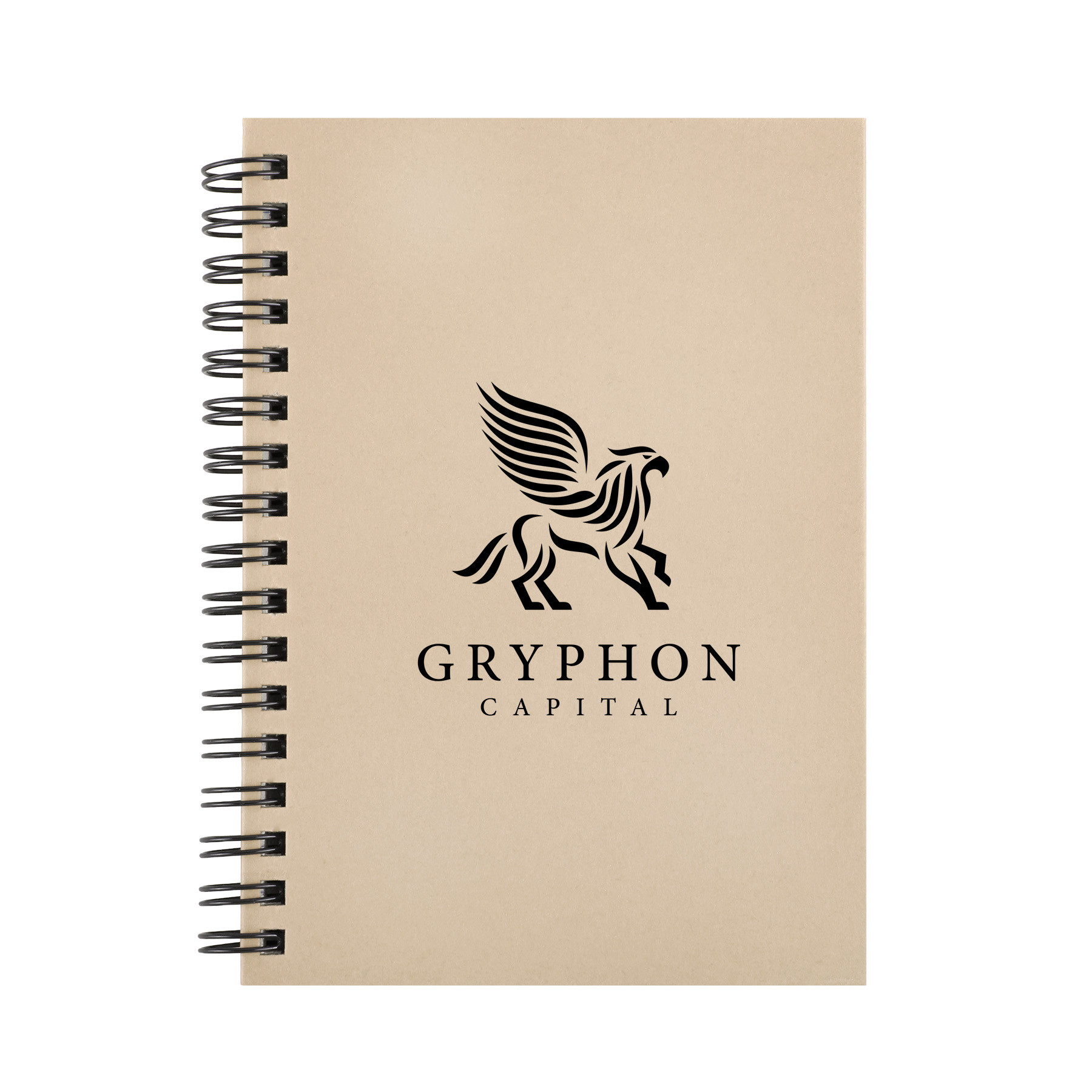 Hardcover Notebook Spiral Bound FSC Paper - 6.25 x 8.25 in - View 3 - Custom Custom Spiral Notebooks - product view 2