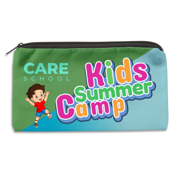 School Pouch Sublimated Full Color - 9 x 5 in - View 2 - Custom Logo Pouches & Cases - product view 3