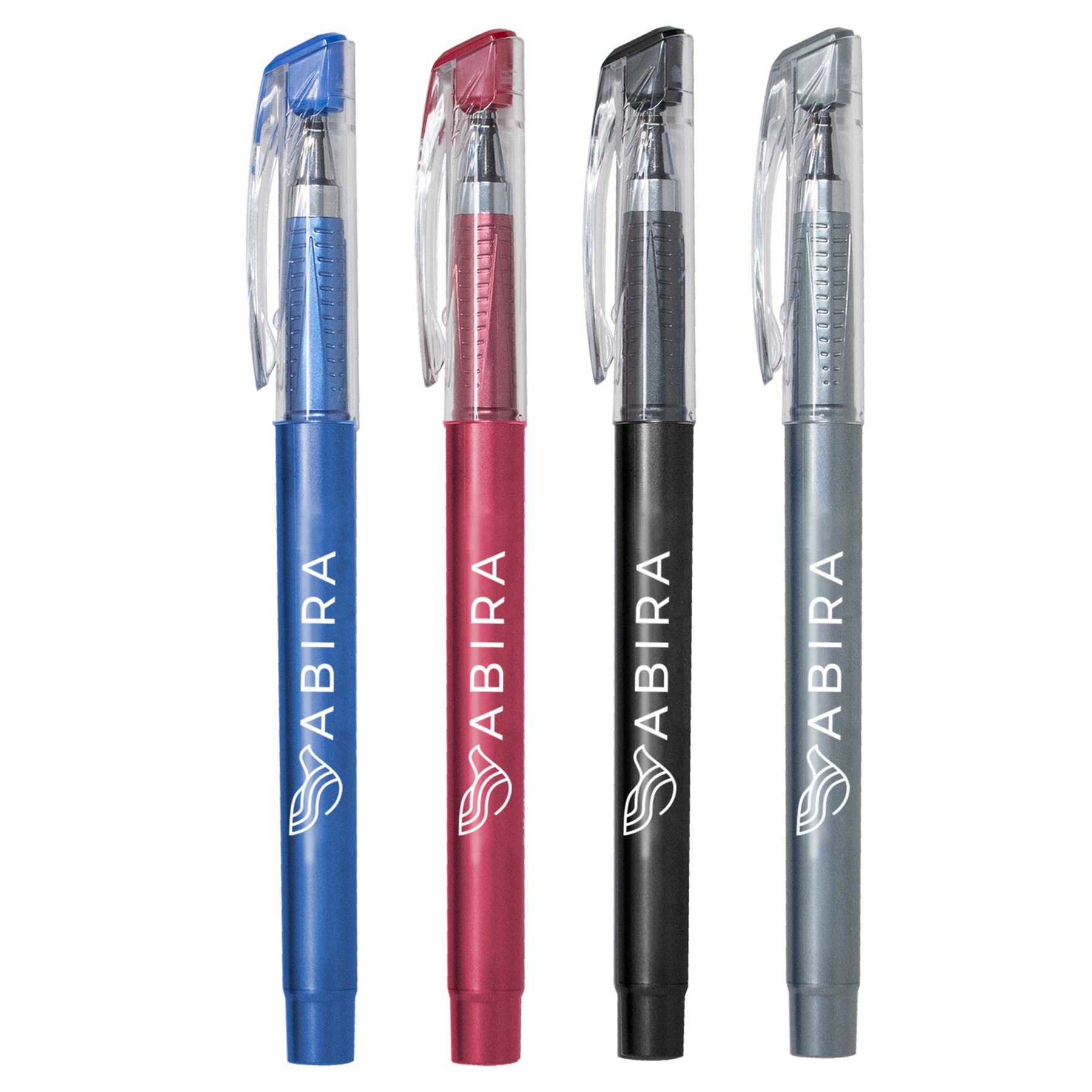 Gel Pen Wide Body with Metallic Finish and Sculpted Grip - View 2 - Custom Printed Gel & Rollerball Pens - product view 3