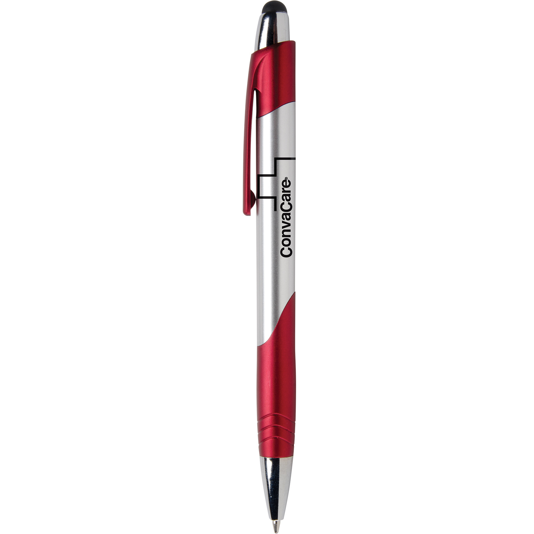 Stylus Pen Chrome with Brushed Silver Barrel - 5.6 in - View 6 - Branded Stylus Pens - product view 7