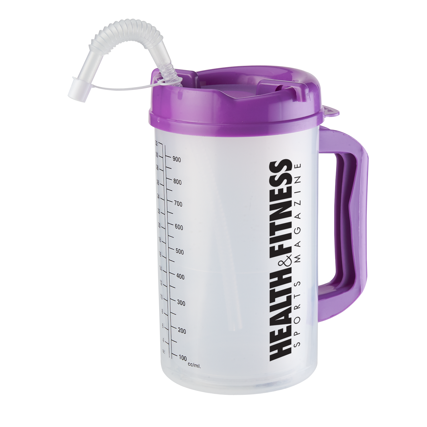 Measurement Mug Double Wall Insulated Bendable Straw - 32 oz - View 1 - Logo Coffee Mugs - product view 2