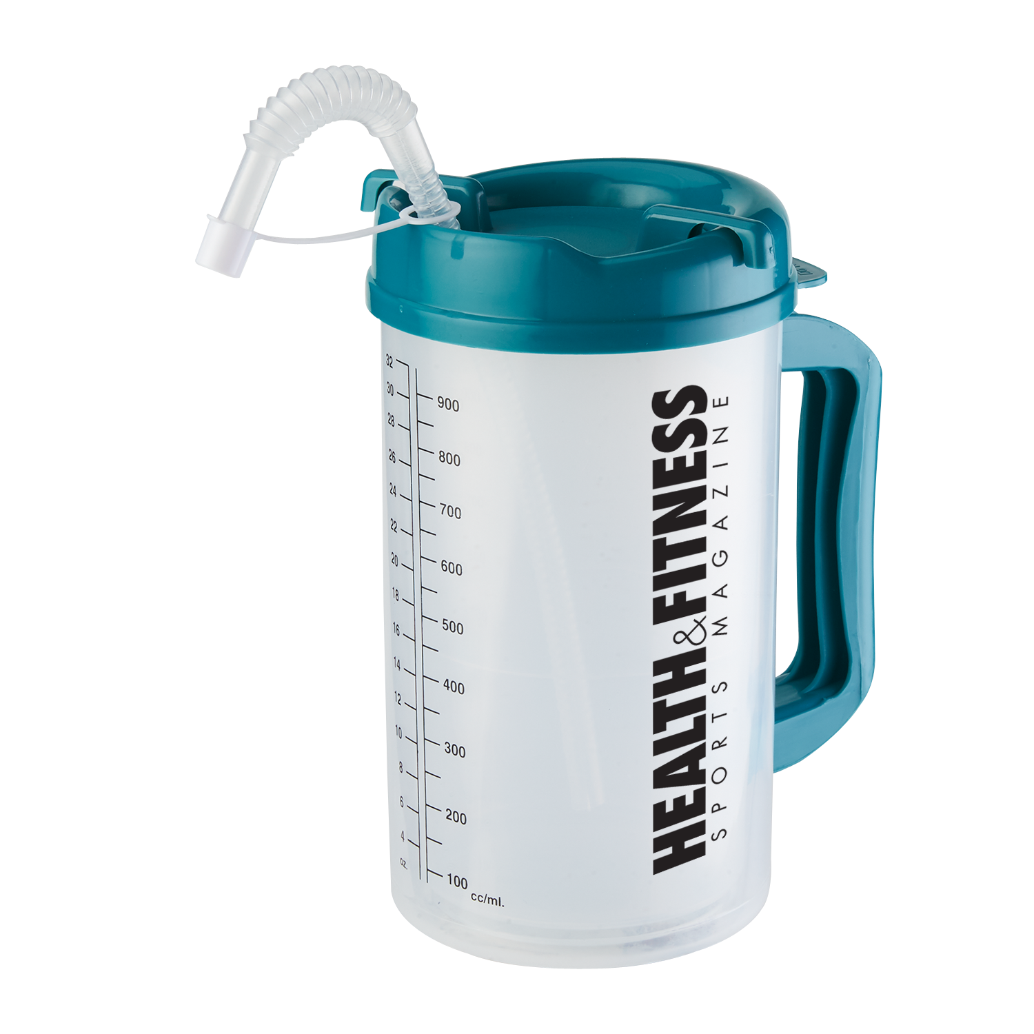 Measurement Mug Double Wall Insulated Bendable Straw - 32 oz - View 2 - Customizable Coffee Mugs - product view 3