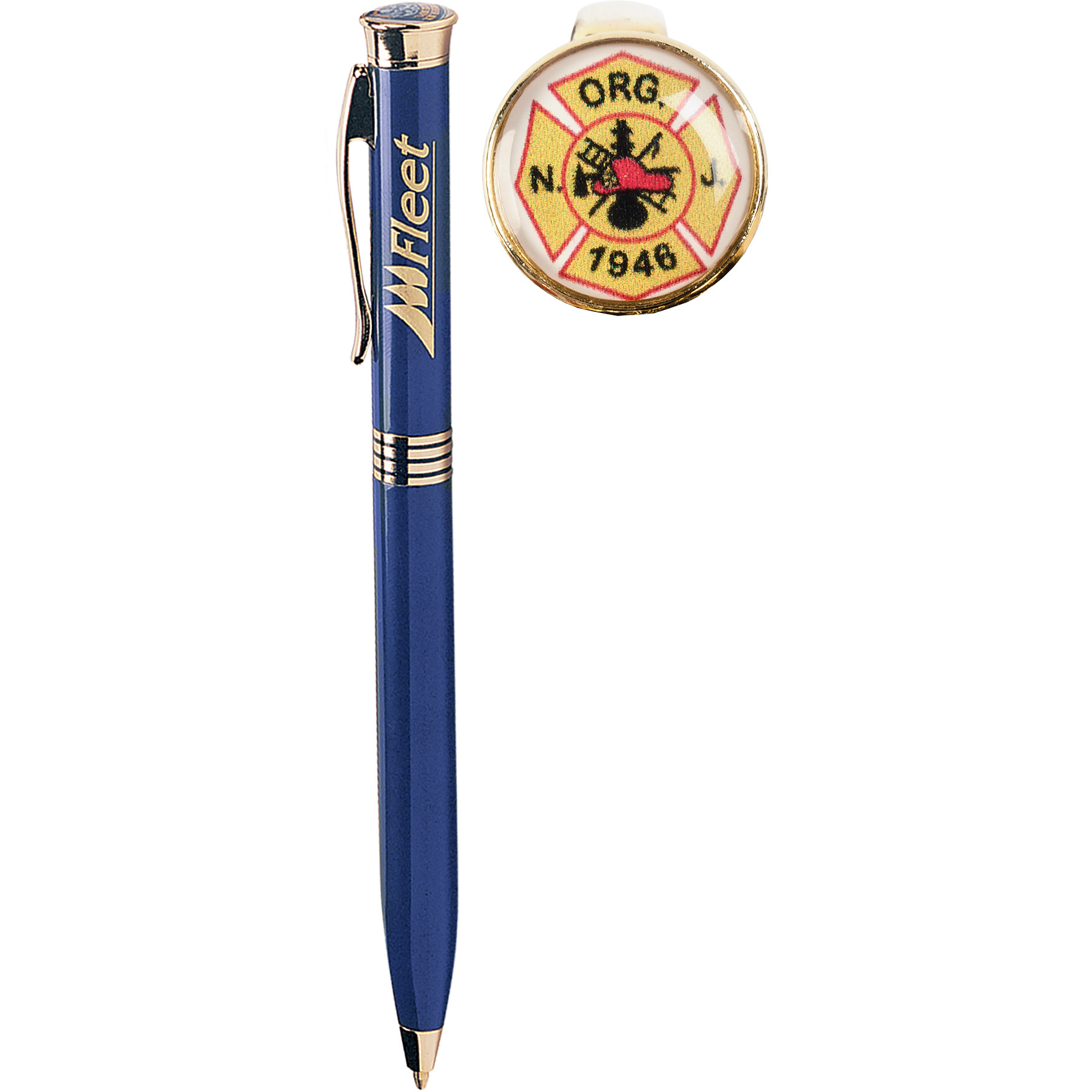 Pen Metal Photo Dome Gold Plated - 5.5 in - View 2 - Branded Custom Metal Pens - product view 3
