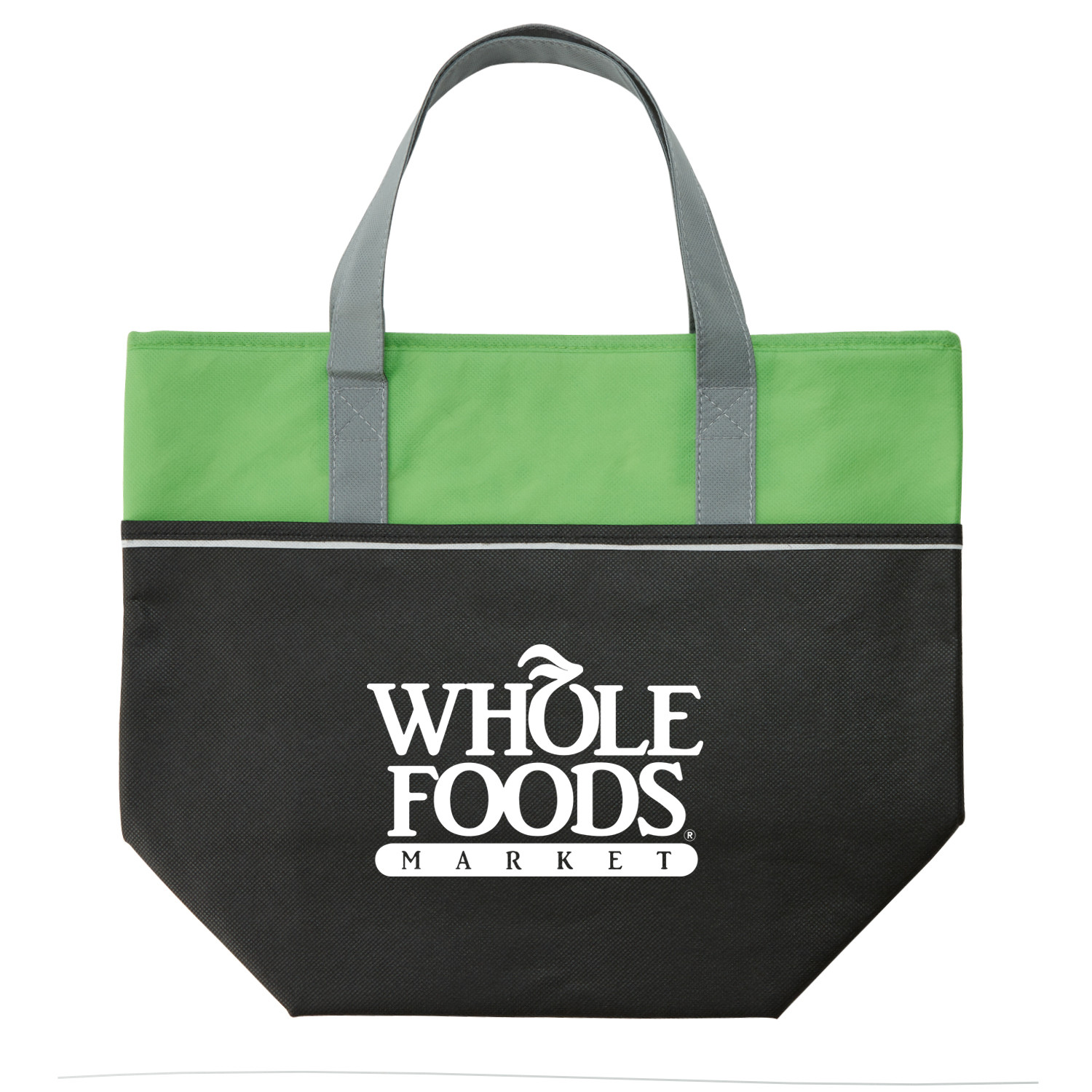 Large Insulated Cooler Tote Three-Tone Non-Woven - 17 x 13 in - product view 3